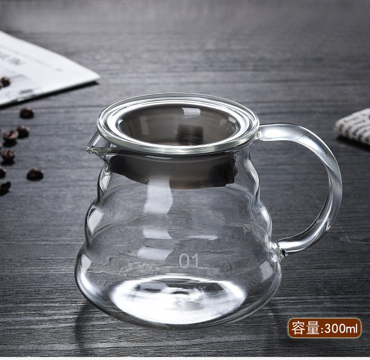 Coffee Maker Pour Over Coffee Dripper Brew Heat Resistant High Borosilicate Glass - Mountain Lakes Mall