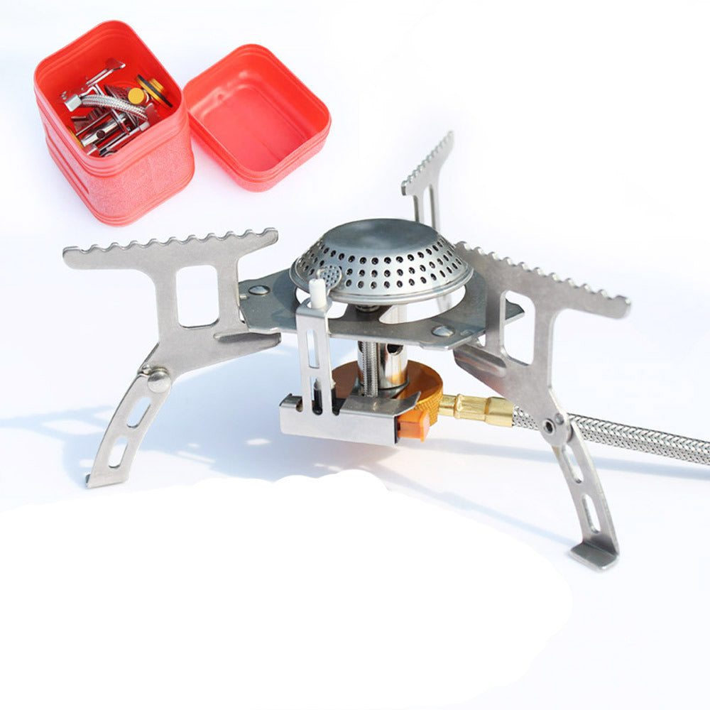 Outdoor Camping Stove Mini Stove All-in-one With Electronic Ignition Portable Picnic Stove - Mountain Lakes Mall