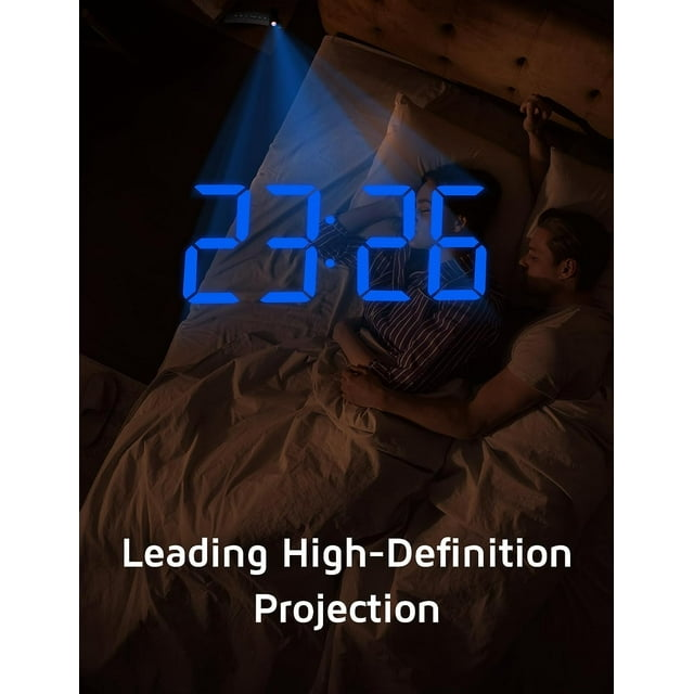 Mpow Projection Alarm Clock, Digital Clock with 180° Rotatable Projector - Mountain Lakes Mall