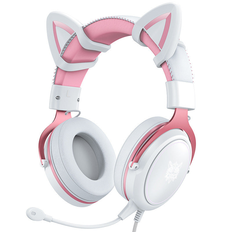 Cat Ear Headphones, 2.4G/Bluetooth Wireless Gaming Headset Stereo Gaming Headset - Mountain Lakes Mall