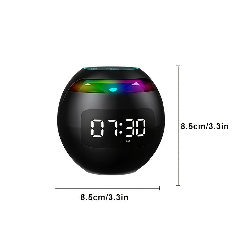 Wireless Portable Speaker With Clock Alarm & Human Body Induction - Mountain Lakes Mall