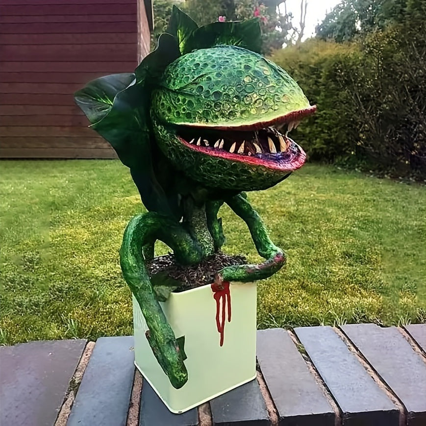 Little Shop of Horror Piranha Flower Garden Statue - Mountain Lakes Mall