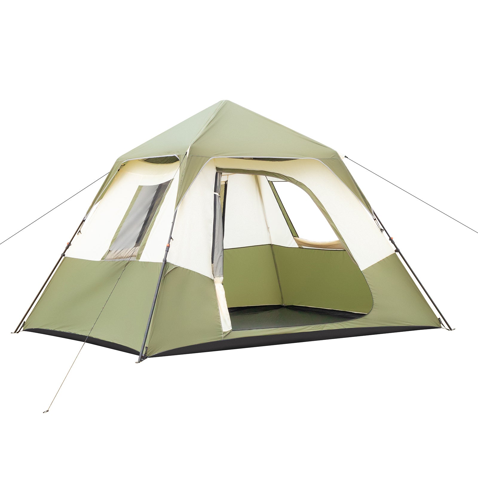 6 Person Camping Tent Setup in 60 Seconds with Rainfly & Windproof Tent with Carry Bag for Family Camping & Hiking - Mountain Lakes Mall