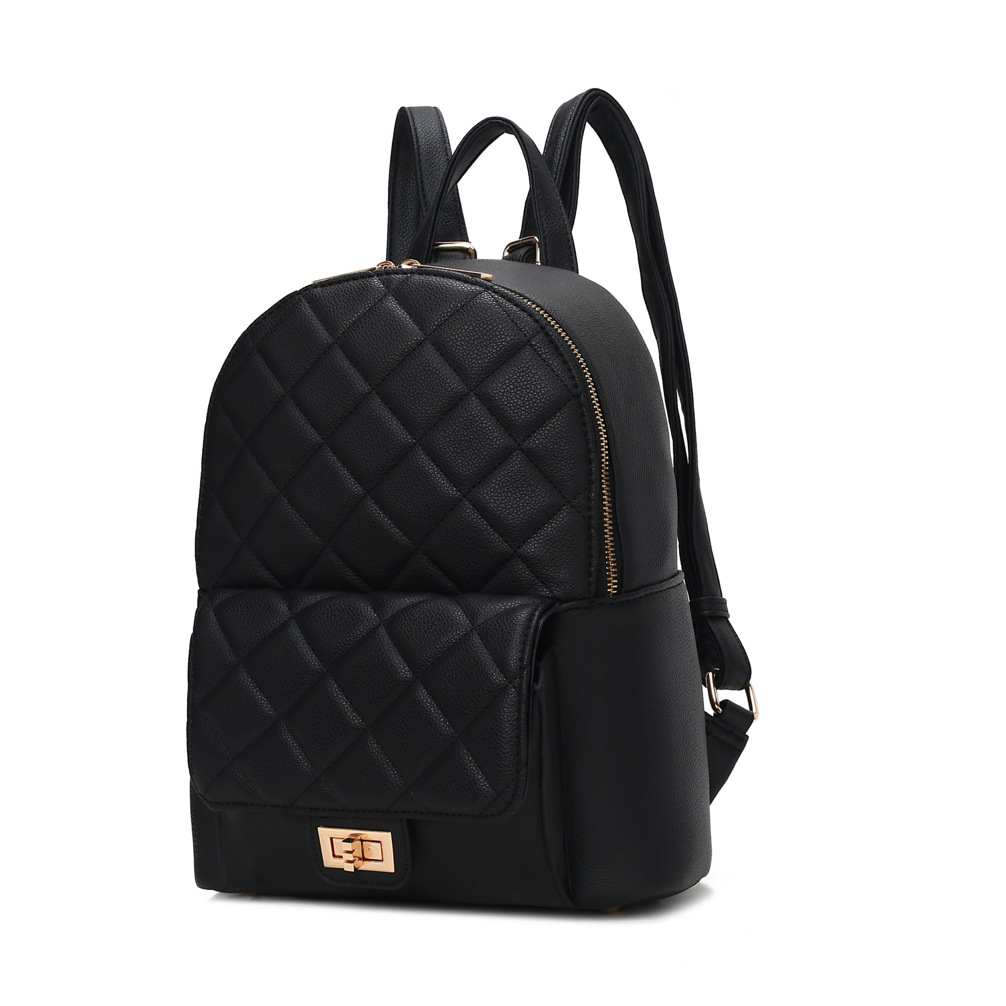 MKF Collection Dimitria Quilted and Smooth Women Backpack, Bookbag Purse Handbag Travel Daypack Bag By Mia K - Mountain Lakes Mall