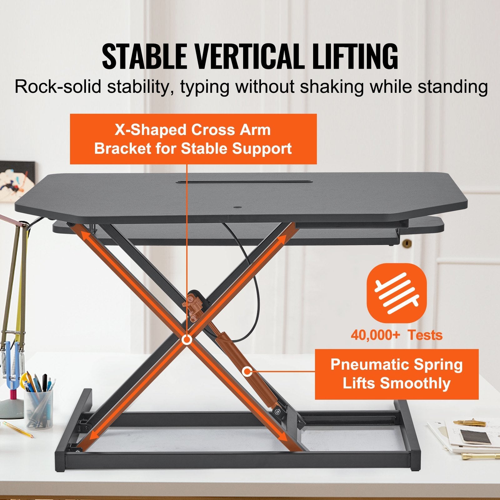 Standing Desk Converter, Two-Tier Stand up Desk Riser - Mountain Lakes Mall