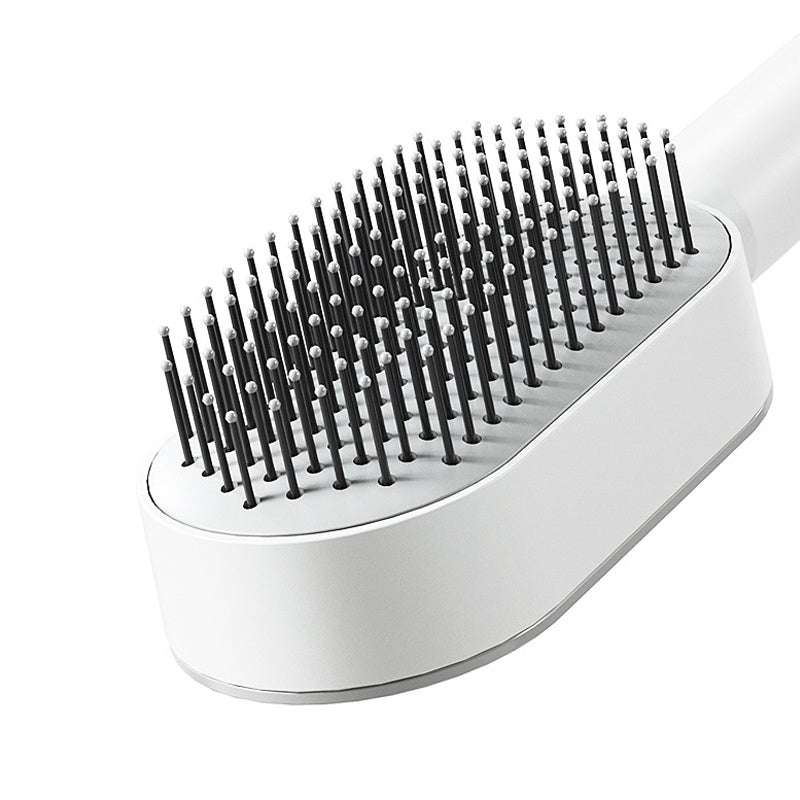 Self Cleaning Hair Brush For Women Massage Scalp Promote Blood Circulation Anti Hair Loss - Mountain Lakes Mall