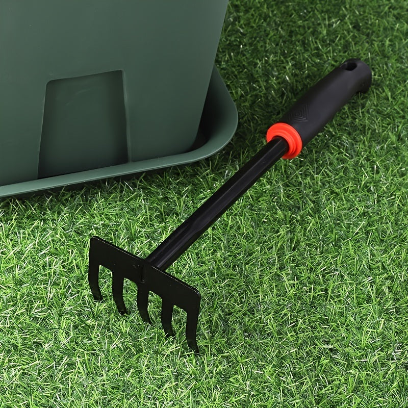 1pc Five-tooth Rake; Garden Tool For Gardening Weeding Transplanting & Digging - Mountain Lakes Mall