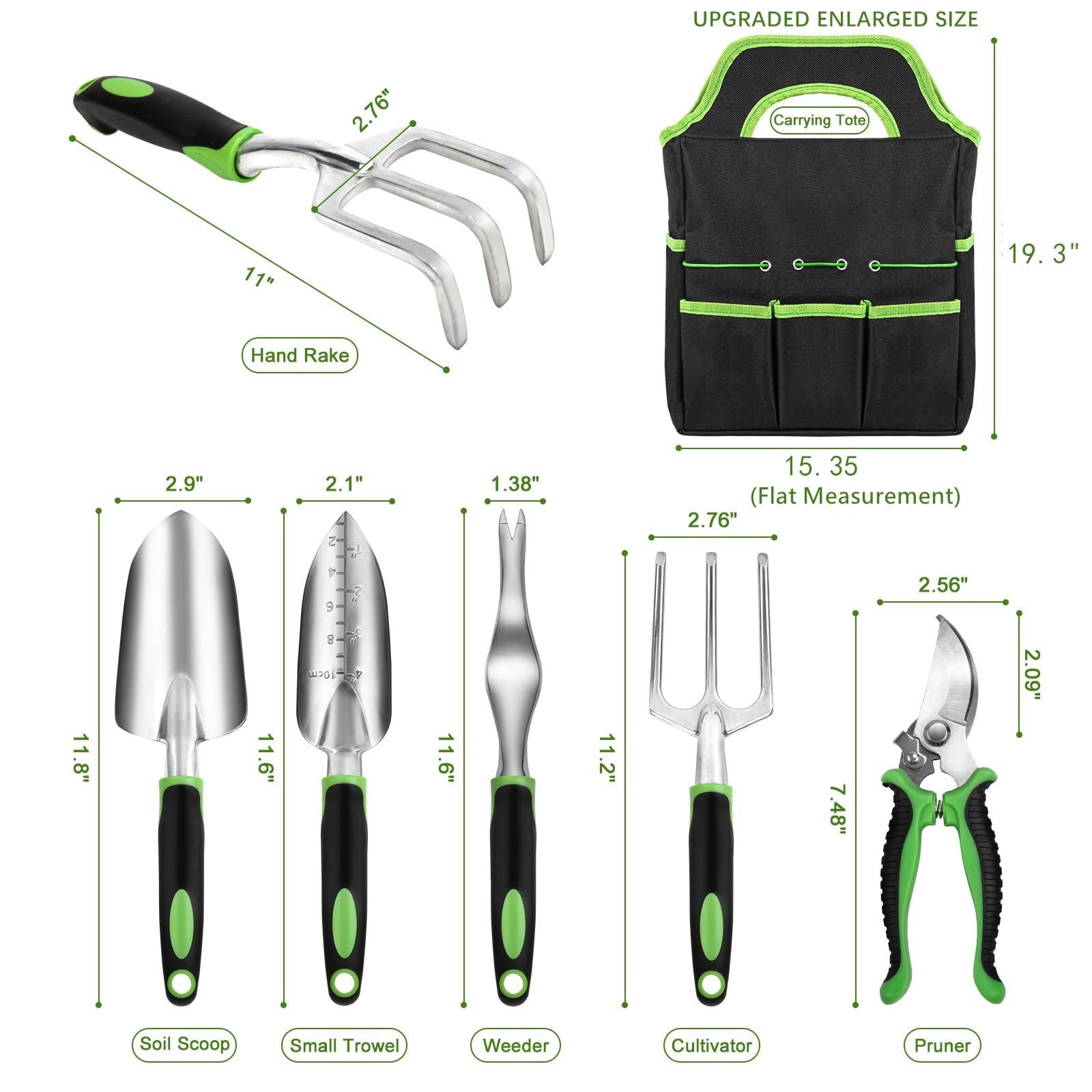 8 Piece Stainless Steel Gardening Tool Sets - Mountain Lakes Mall