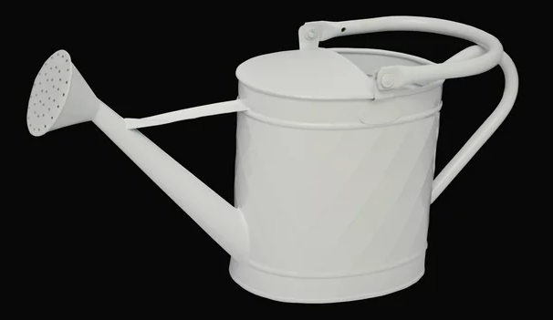 Better Homes & Gardens 8.5" Metal Watering Can, White - Mountain Lakes Mall