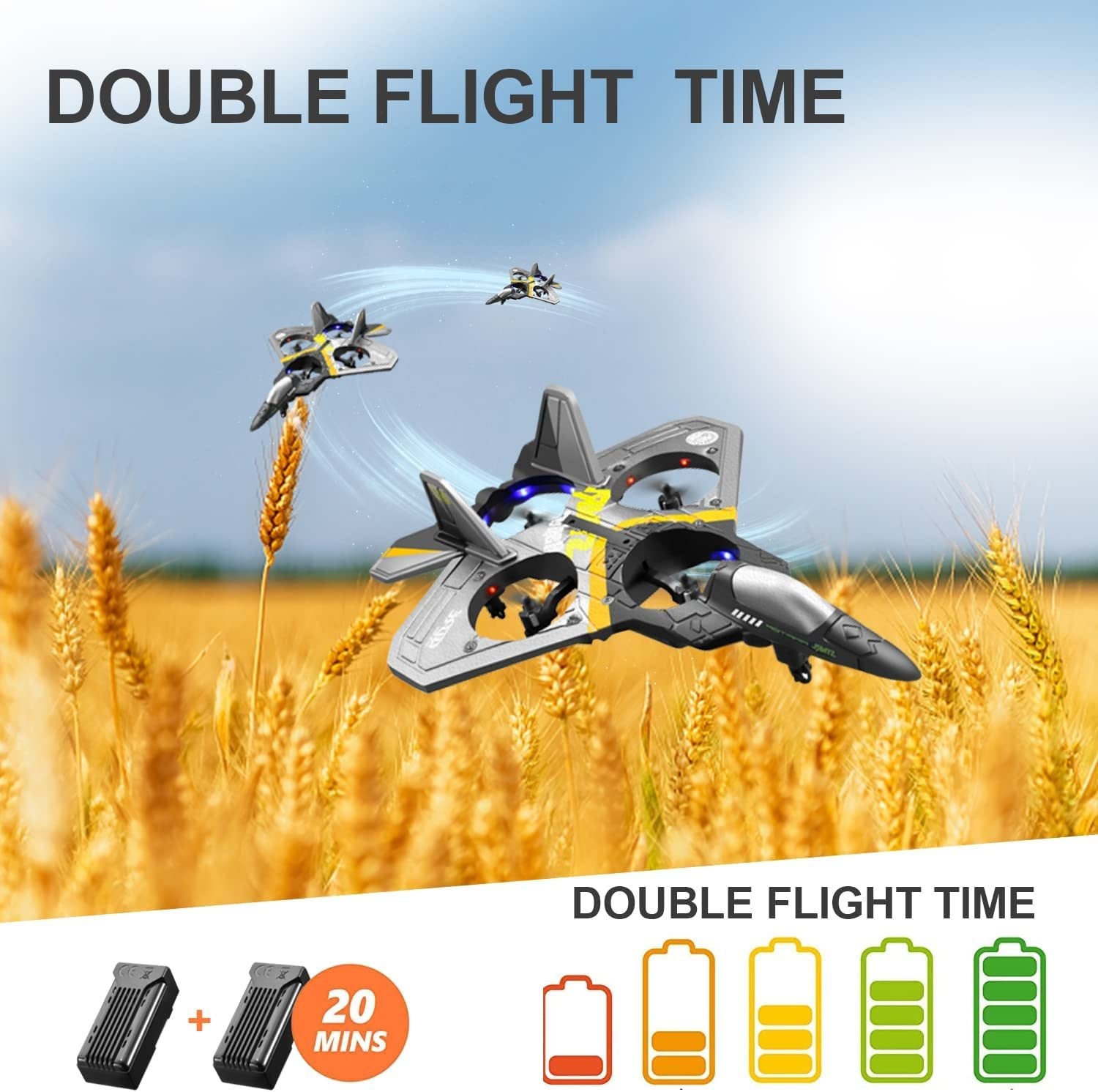 4DRC V17 Remote Control Plane RC Airplanes 2.4GHz 6CH EPP RC Plane 4 Motor RC Aircraft Toys - Mountain Lakes Mall