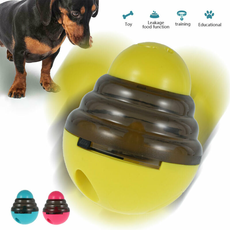 Dog Toys Food Ball Food Dispenser Training Balls Interactive Puppy Cat Slow Feed Pet Tumbler Toy Dogs Puzzle Toys Pet Supplies - Mountain Lakes Mall