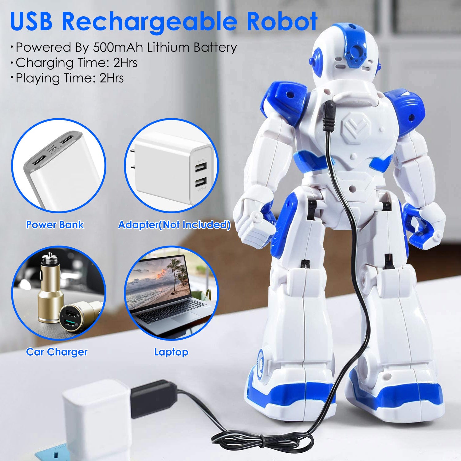 Intelligent Remote Control Robot Gesture Sensing Smart Programmable Robot Walking Singing Dancing Educational Toy - Mountain Lakes Mall