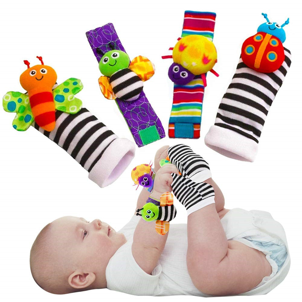 Baby Infant Rattle Socks Toys 3-6 to 12 Months Girl Boy Learning Toy - Mountain Lakes Mall