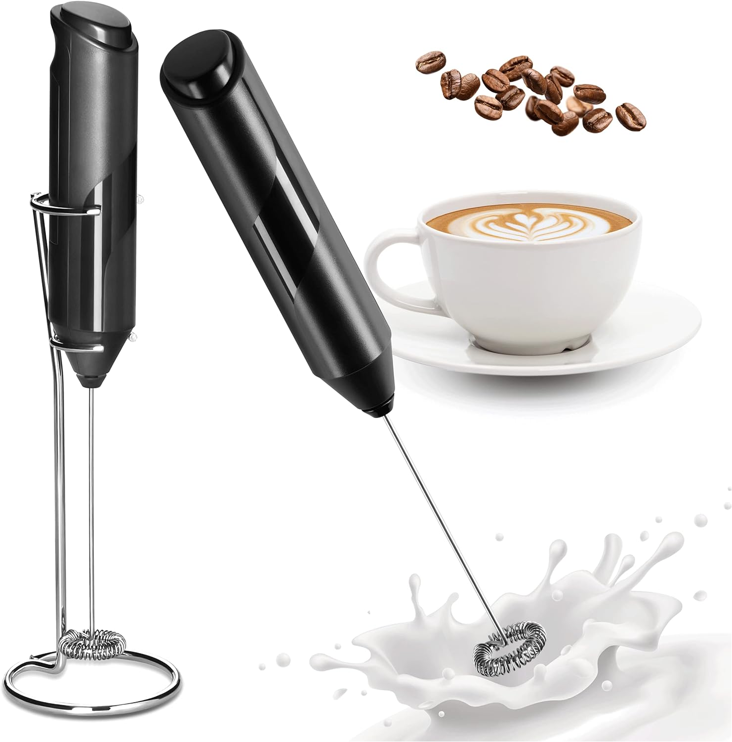 Handheld Milk Frother for Coffee , Latte, Cappuccino, Frappe, and Hot Chocolate - Mountain Lakes Mall