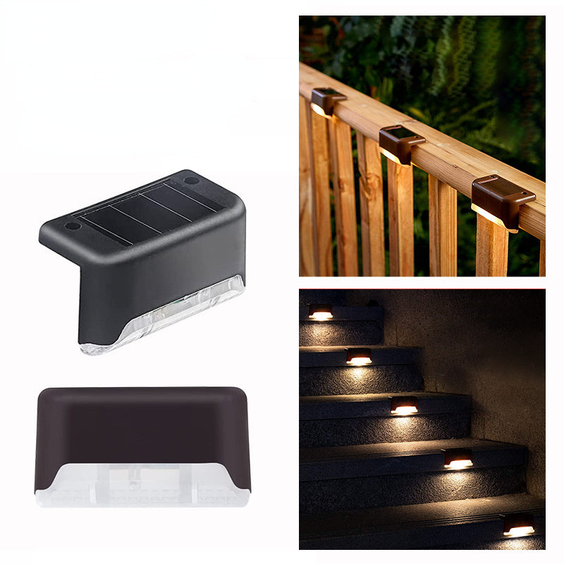 4pcs Solar Wall Light Garden Outdoor; Waterproof Stair Lights With Light Control; For Garden Yard Porch Wedding Party Decor - Mountain Lakes Mall