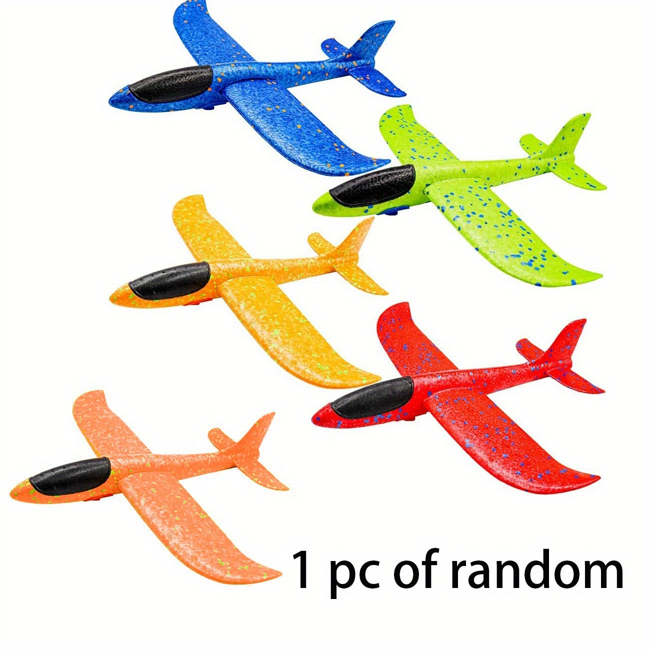 1pc, Random Models Foam Hand-thrown, Aircraft Flying Toys, Flying Machine Model Glider - Mountain Lakes Mall