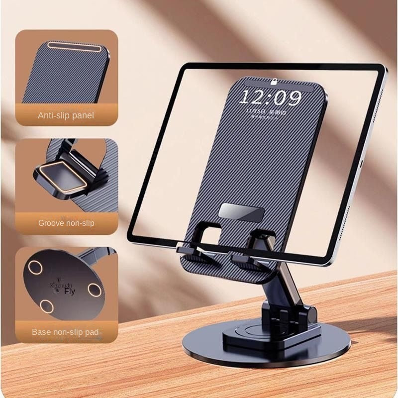 Foldable Cell Phone Stand, C4 Portable Aluminum Phone Holder, Adjustable Phone Dock Cradle Compatible With IPhone 14,13,12,11 Pro Max, Samsung Galaxy, Small Tablets And Other Phones - Mountain Lakes Mall