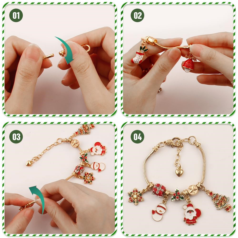 Children's DIY Jewellery Advent Calendar Girls 24 Days of Christmas Fun