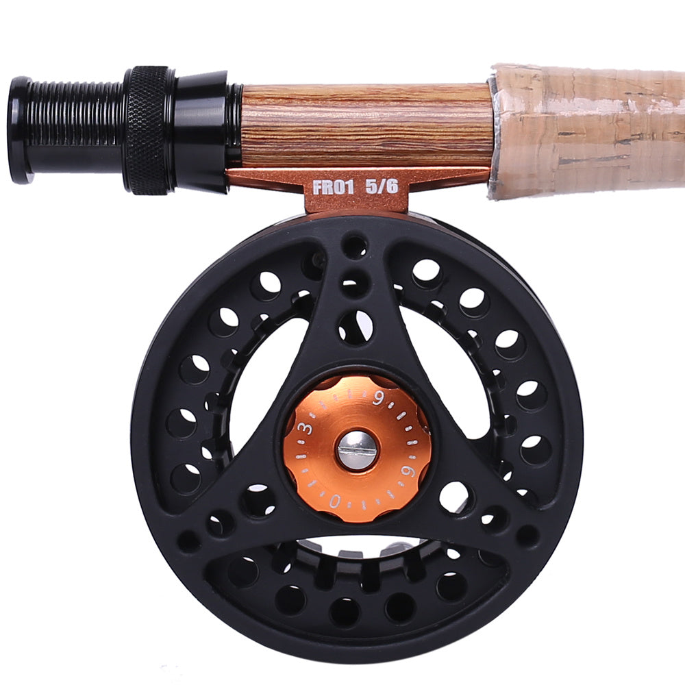 Kylebooker Fly Fishing Reel Large Arbor with Aluminum Body Fly Reel 3/4wt 5/6wt 7/8wt - Mountain Lakes Mall