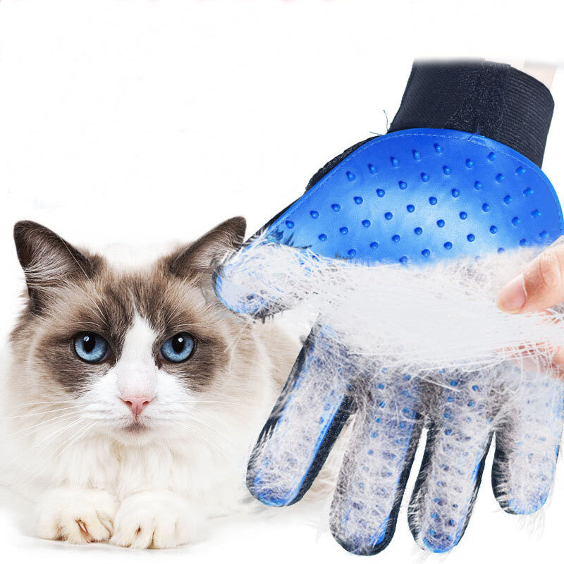 Cute Smart Upgrade Version 259 Tips Pet Hair Remover Gloves Pet Grooming Brush Gloves ( Right hand ) - Mountain Lakes Mall