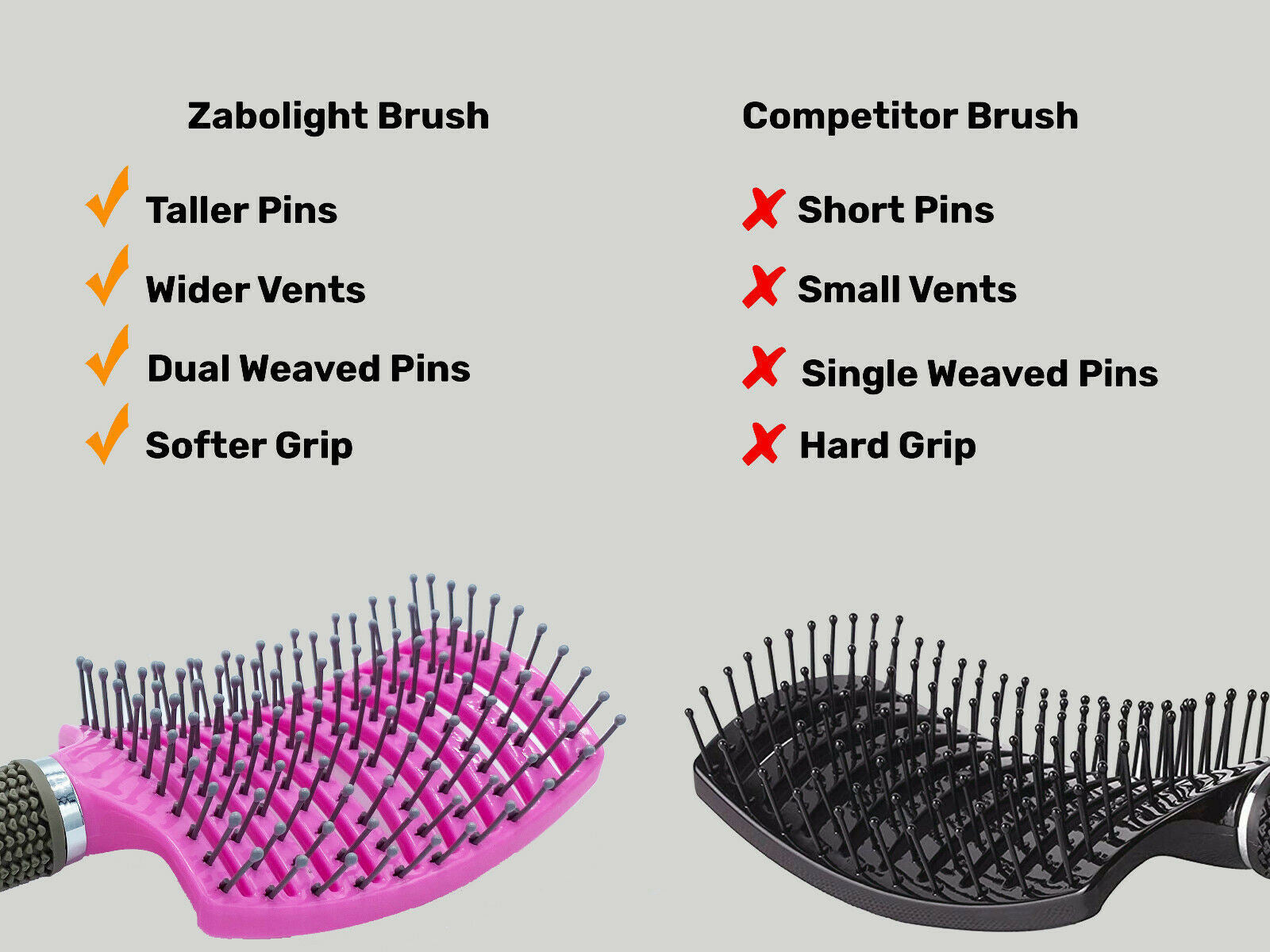 Hair Scalp Massage Brush Anti Static Curved Vented Styling Detangling Brush - Mountain Lakes Mall