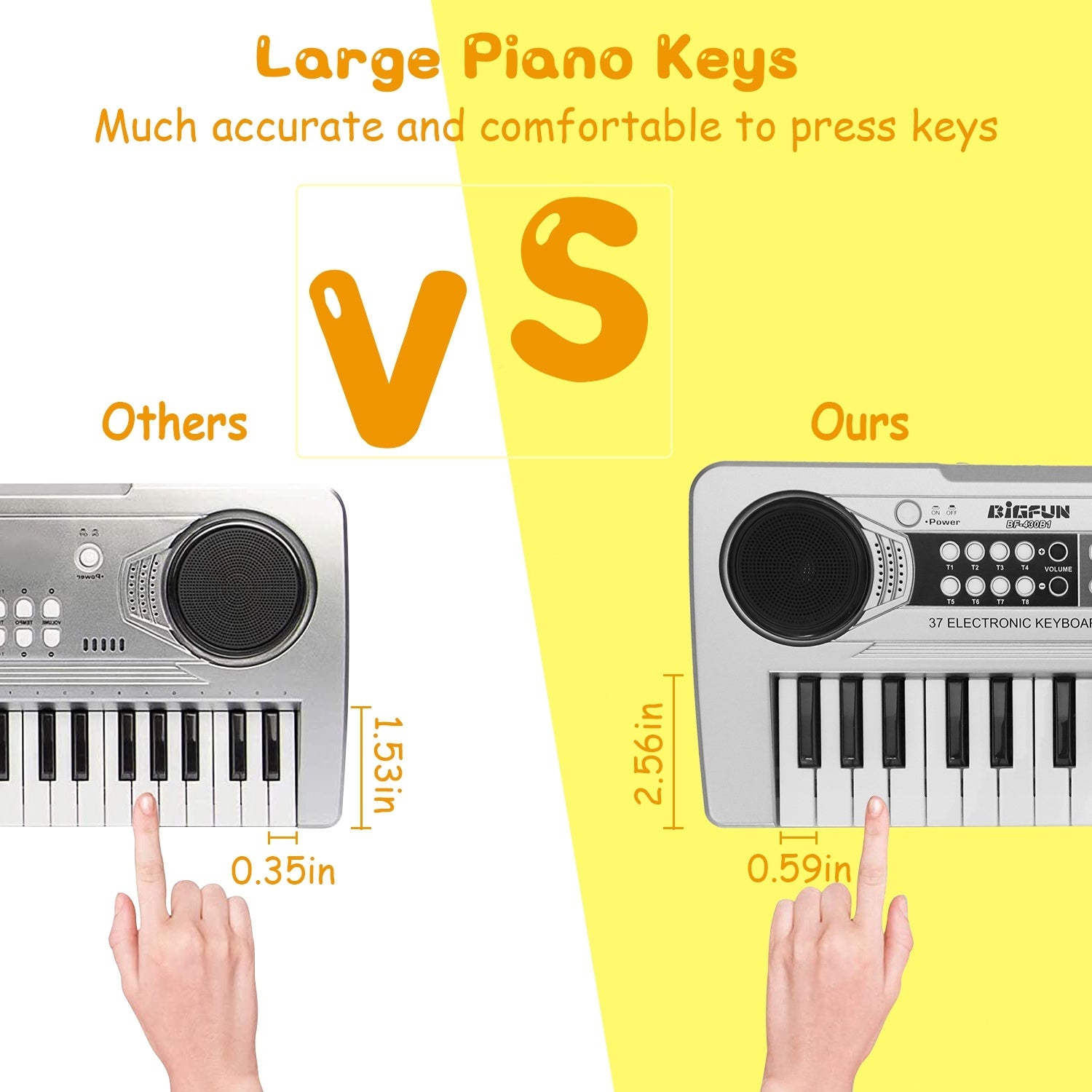 37 Keys Digital Music Electronic Keyboard Electric Piano Musical Instrument Kids Learning - Mountain Lakes Mall