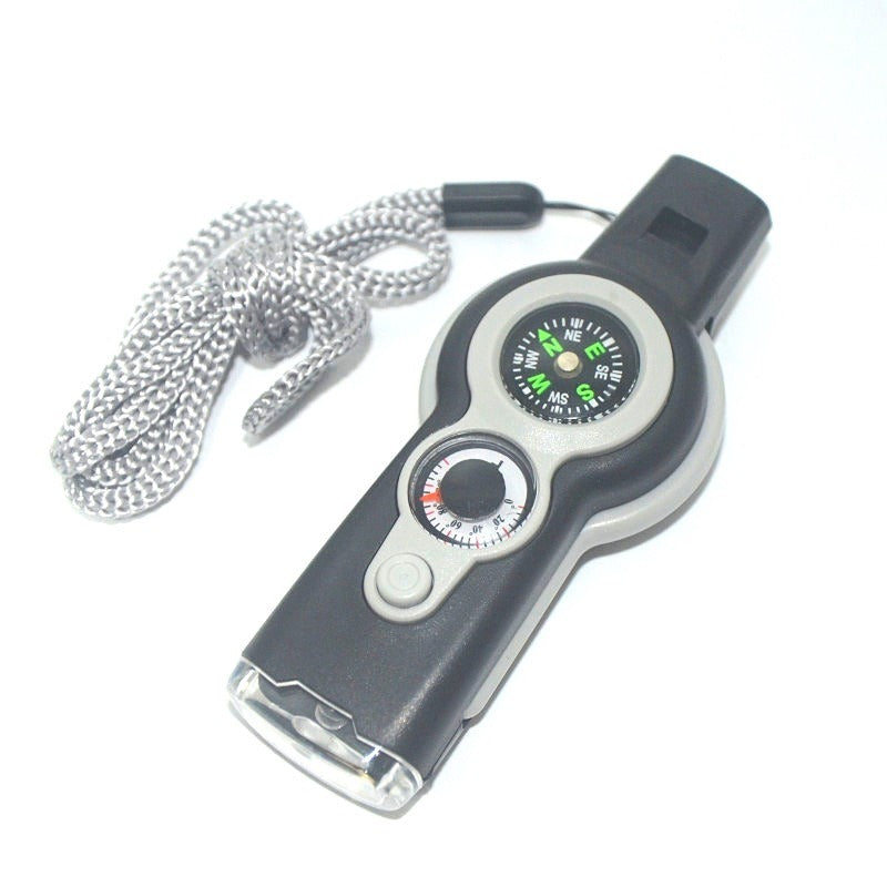 7 In 1 Military Survival Whistle; Multi-function Emergency Life Saving Tool - Mountain Lakes Mall