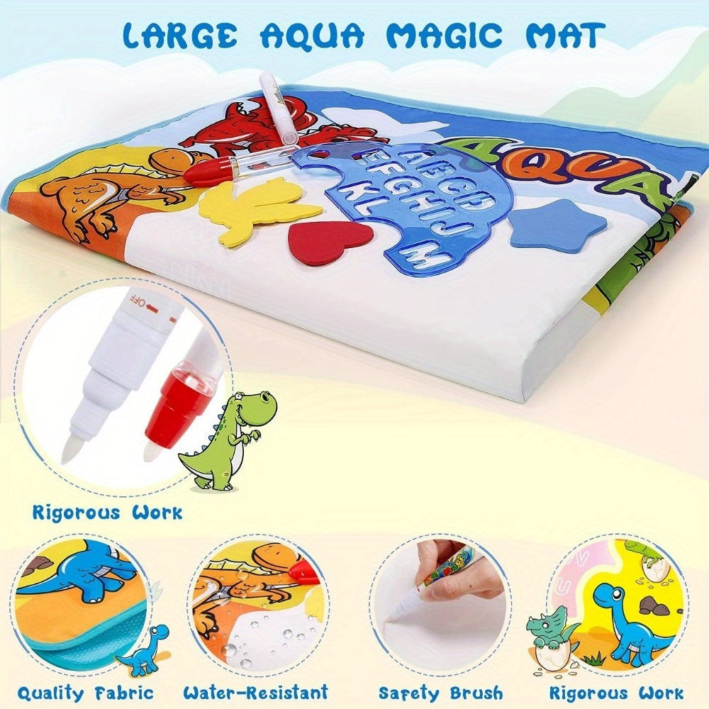 Kids Toys Water Doodle Mat Dinosaur Painting Coloring Pad for Toddlers 1-3 Toddler Arts and Crafts - Mountain Lakes Mall