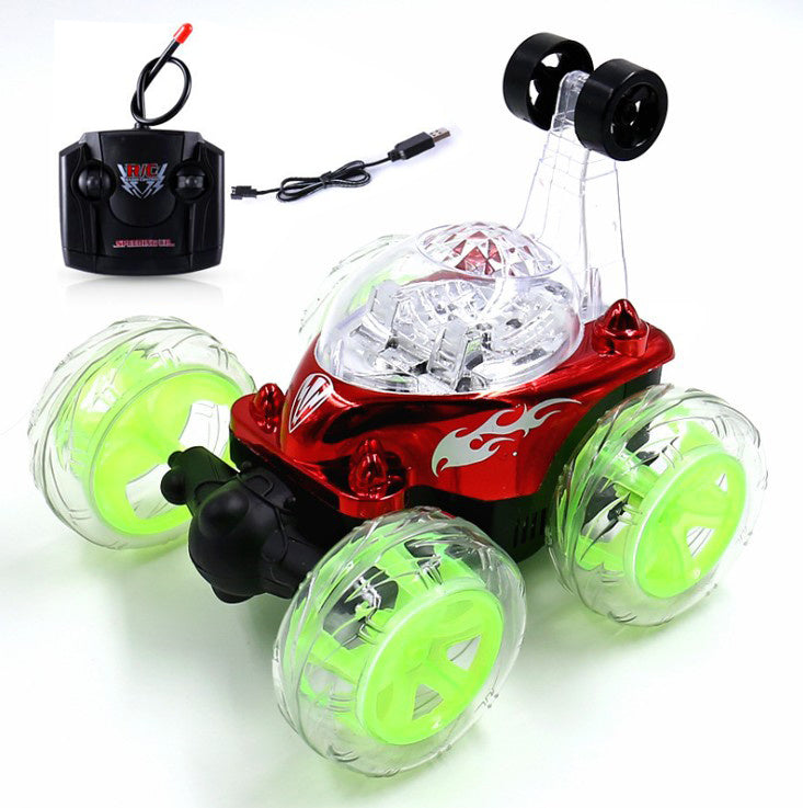 Mini Tumbling Stunt Car Remote Control Dump Off Road Light car Drift racing - Mountain Lakes Mall