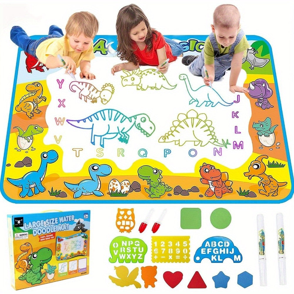 Kids Toys Water Doodle Mat Dinosaur Painting Coloring Pad for Toddlers 1-3 Toddler Arts and Crafts - Mountain Lakes Mall