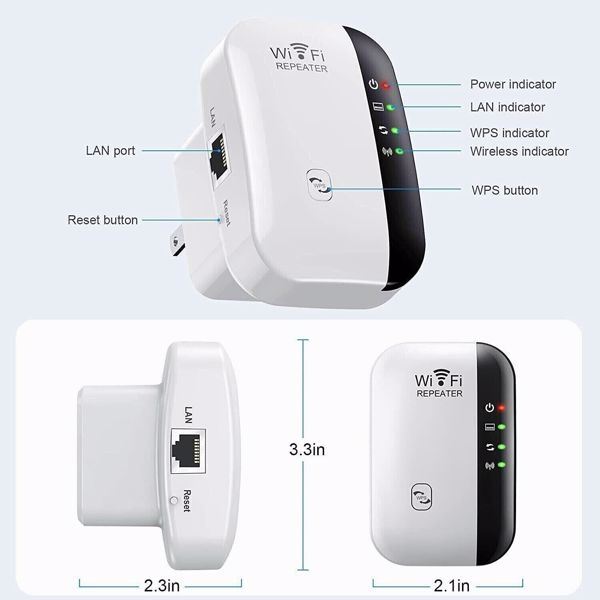 NEW! WiFi Range Extender Internet Booster Wireless Signal Repeater - Mountain Lakes Mall