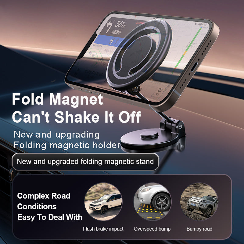 Magnetic Phone Holder For Car, Powerful Magnets Military Grade Suction Car Phone Holder Mount Dashboard Windshield Cell Phone Holder Phone Stand For Car Android Automobile Cradle - Mountain Lakes Mall