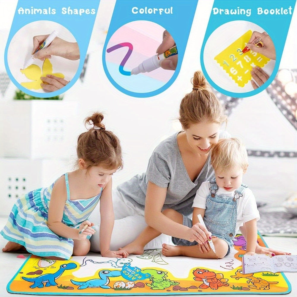 Kids Toys Water Doodle Mat Dinosaur Painting Coloring Pad for Toddlers 1-3 Toddler Arts and Crafts - Mountain Lakes Mall