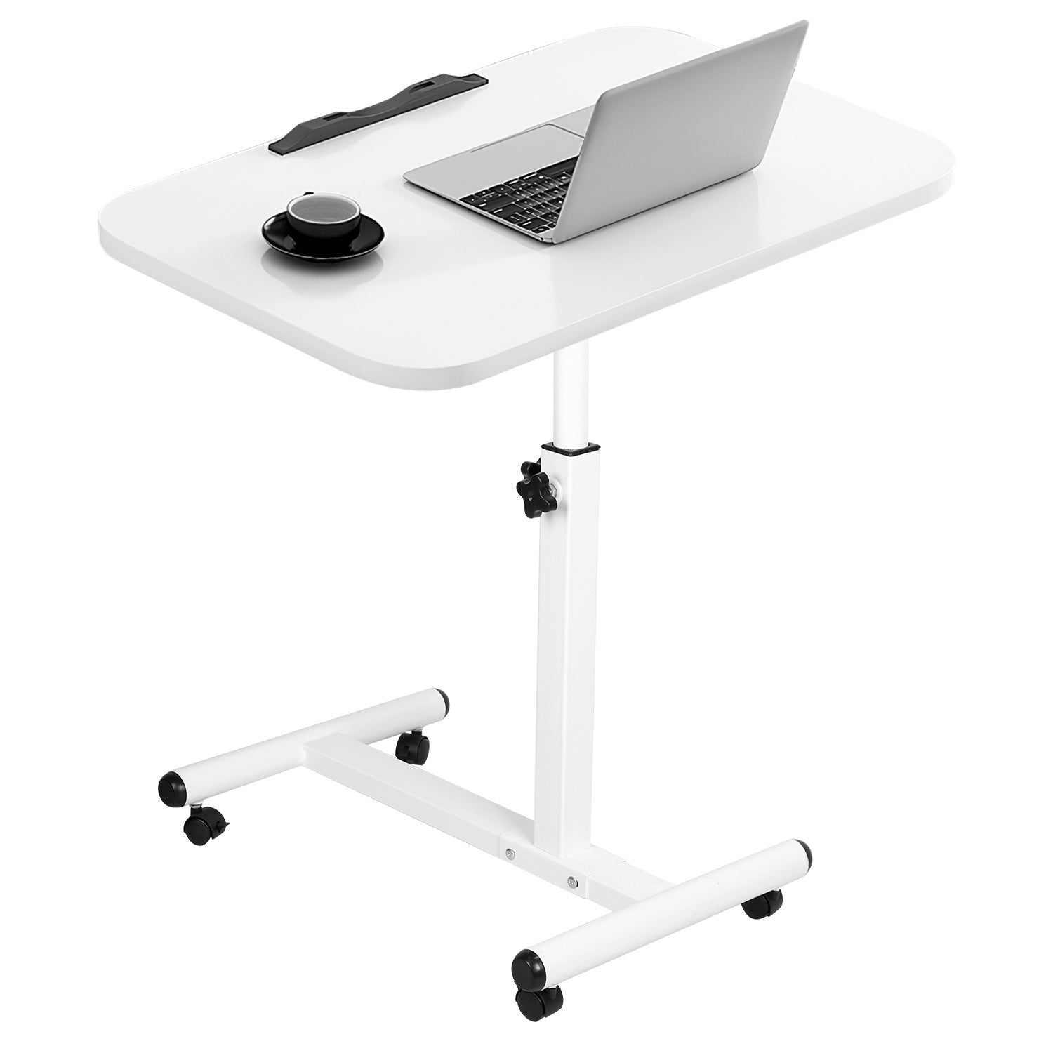 Rolling Laptop Table Portable Computer Desk Movable Table with Adjustable Height Tilting Angle - Mountain Lakes Mall