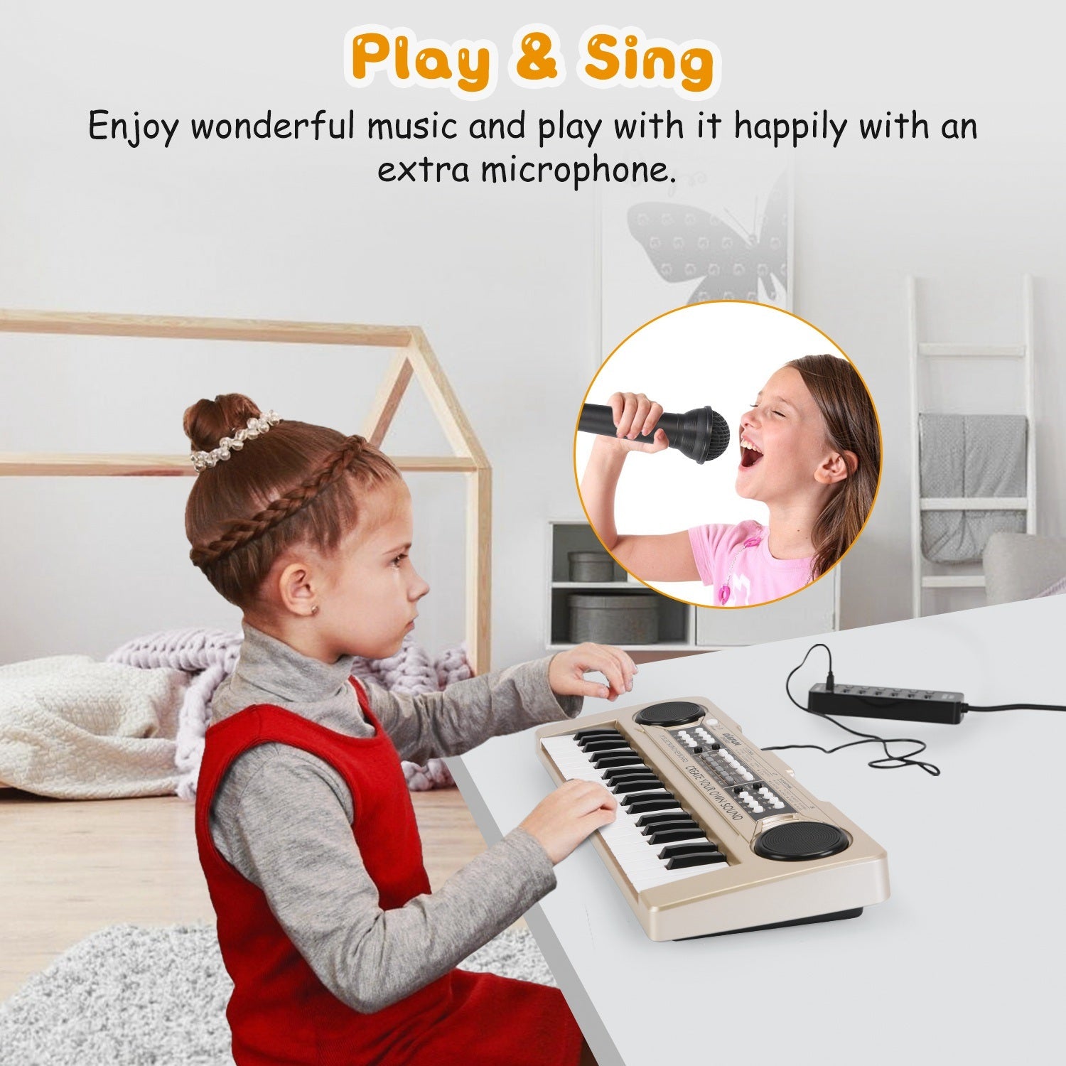 37 Keys Digital Music Electronic Keyboard Electric Piano Musical Instrument Kids Learning - Mountain Lakes Mall