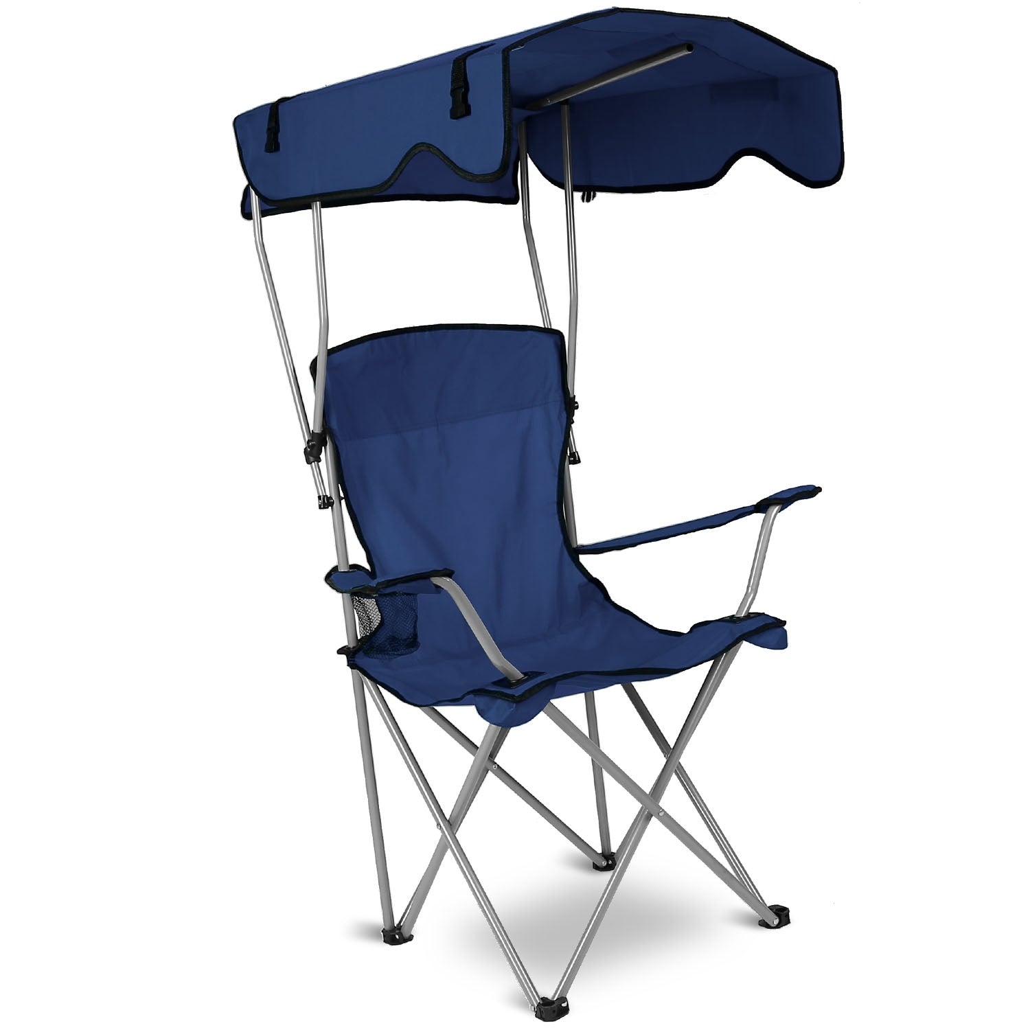 Foldable Beach Canopy Chair Sun Protection Camping Lawn Canopy Chair 330LBS Load Folding Seat - Mountain Lakes Mall