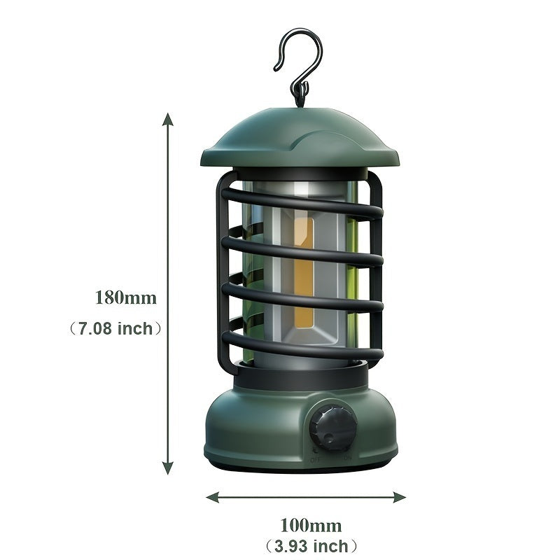 400 Lumens NEW Retro Camping Lights; Atmosphere Tent Lights COB Battery Lighting Hanging Lights - Mountain Lakes Mall