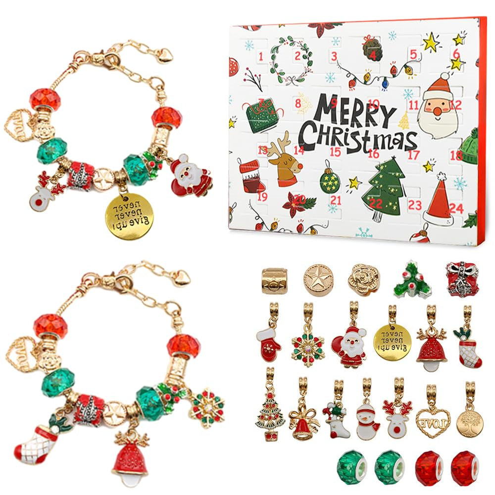 Children's DIY Jewellery Advent Calendar Girls 24 Days of Christmas Fun