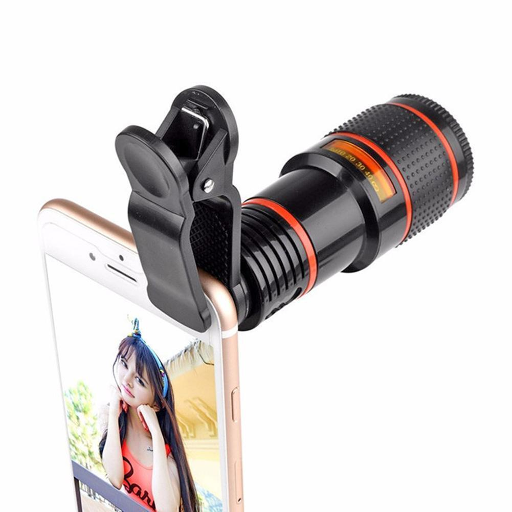 HD 8X Clip On Optical Zoom Telescope Camera Lens For Universal Mobile Cell Phone - Mountain Lakes Mall