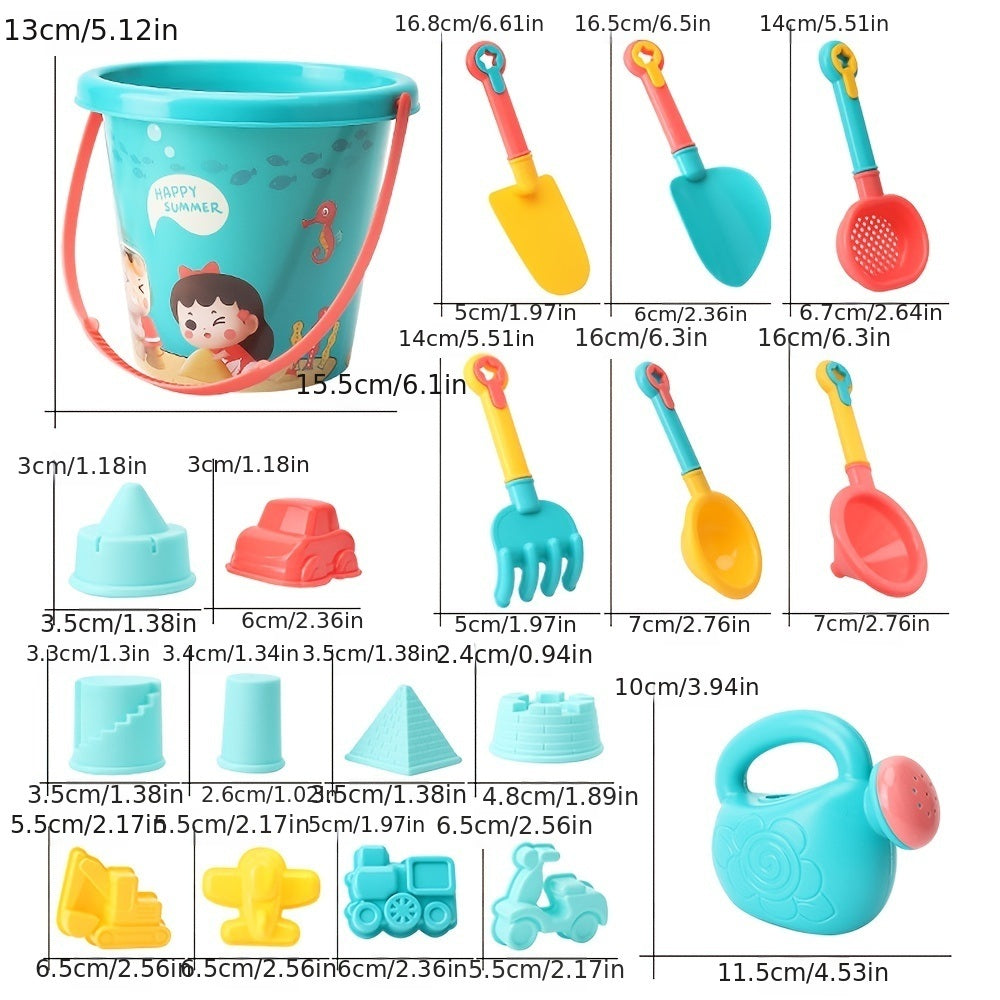 18pcs Beach Toys Sand Toys Set For Kids - Mountain Lakes Mall