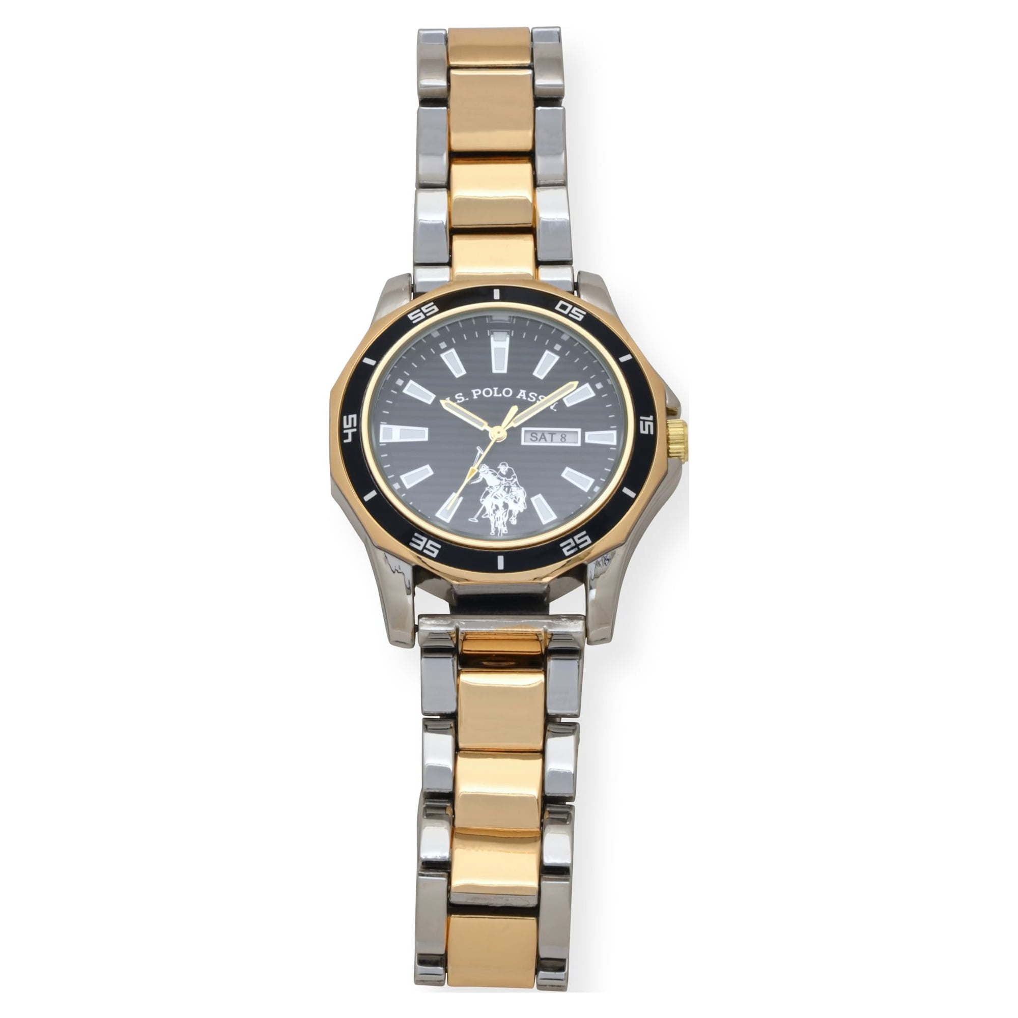 U.S. Polo Assn. Adult Male Classic Watch in Gold and Silver - Mountain Lakes Mall