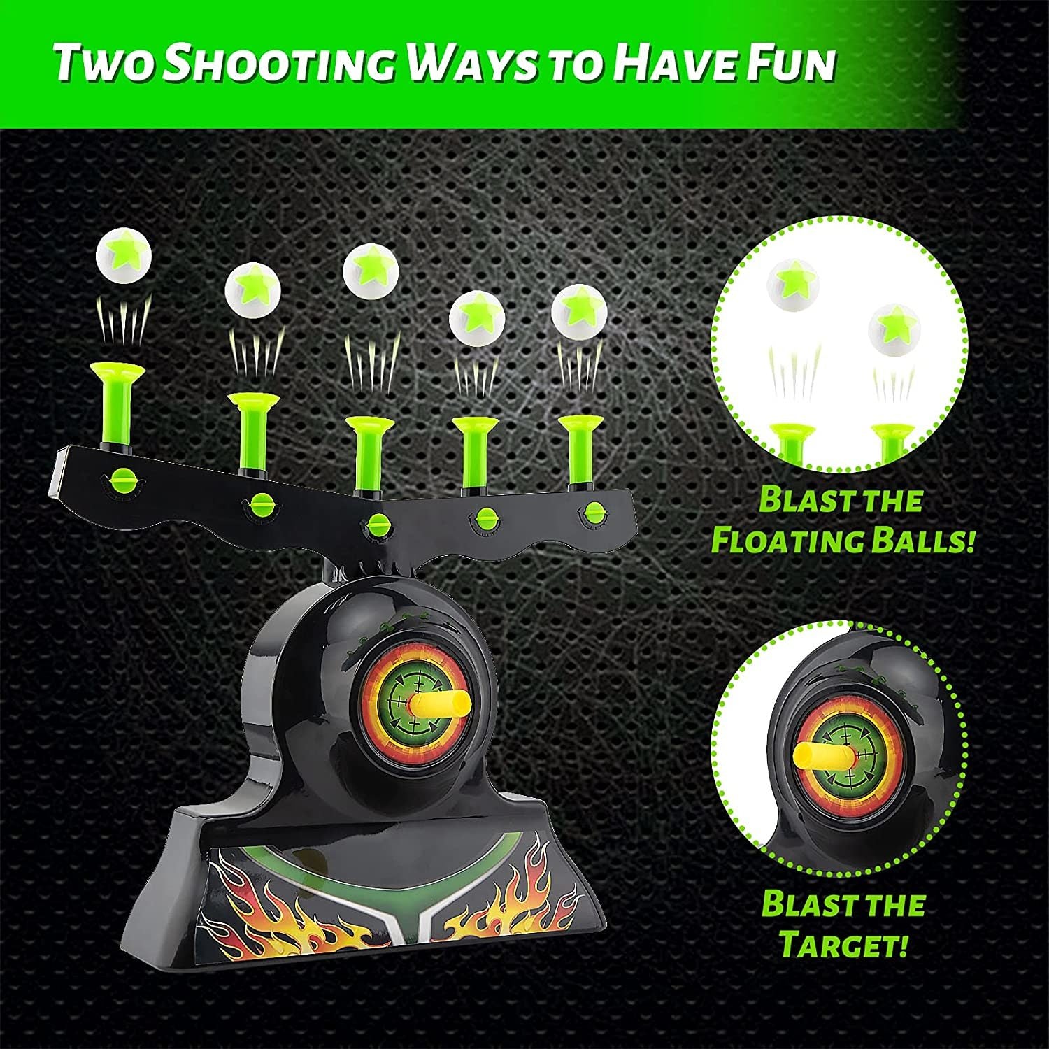 Shooting Targets Game Glow in The Dark Floating Ball Target Practice Toys for Kids - Mountain Lakes Mall