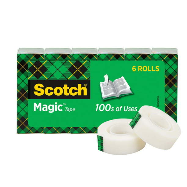 Scotch Magic Tape Refill, 3/4 in x 800 in, 6 Count - Mountain Lakes Mall