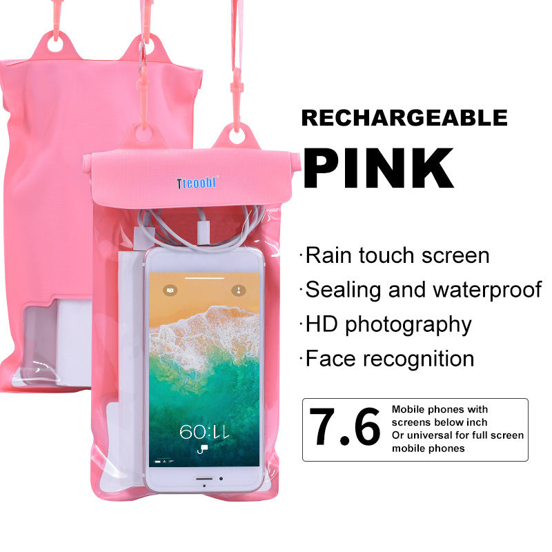 Touch Screen Mobile Phone IPX8 Waterproof Bag For Diving Seaside Swimming Rafting; Sealed Mobile Phone Case; Extra Large Outdoor Fishing Supplies - Mountain Lakes Mall