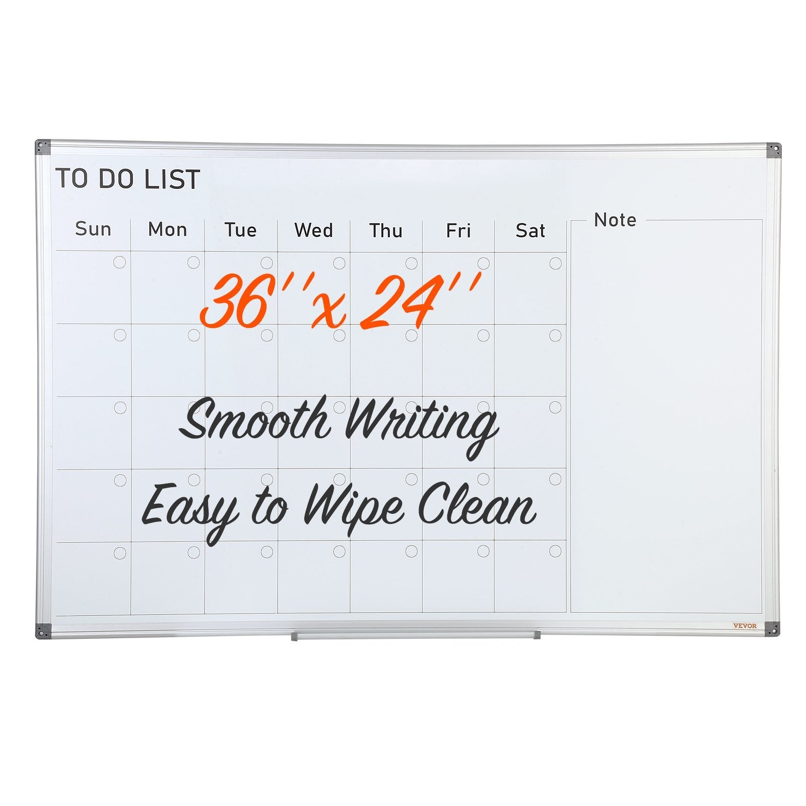 Calendar Whiteboard, 36 x 24 Inches Magnetic Dry Erase Calendar Board, Monthly Planner - Mountain Lakes Mall