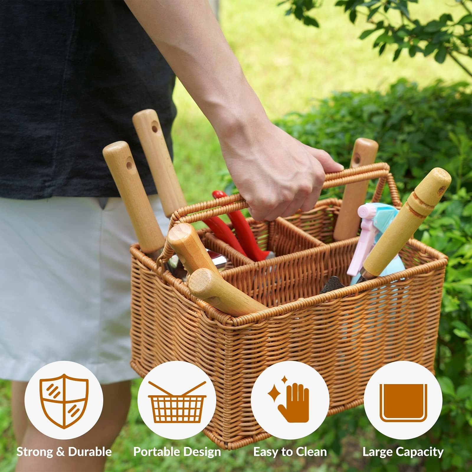 Gardening Hand Tools with Basket - Mountain Lakes Mall