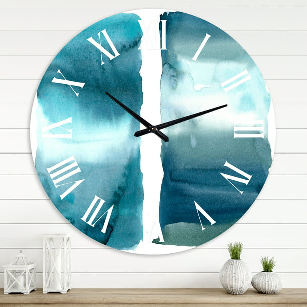 Designart 1 in Modern,Contemporary Wall Clock(Size 36" x 36") - Mountain Lakes Mall