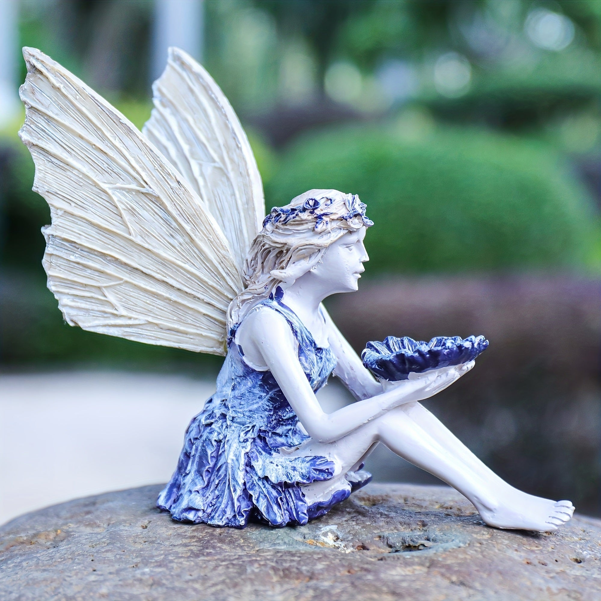 1pc Miniature Fairy Resin Statue, Resin Craft For Garden Yard - Mountain Lakes Mall