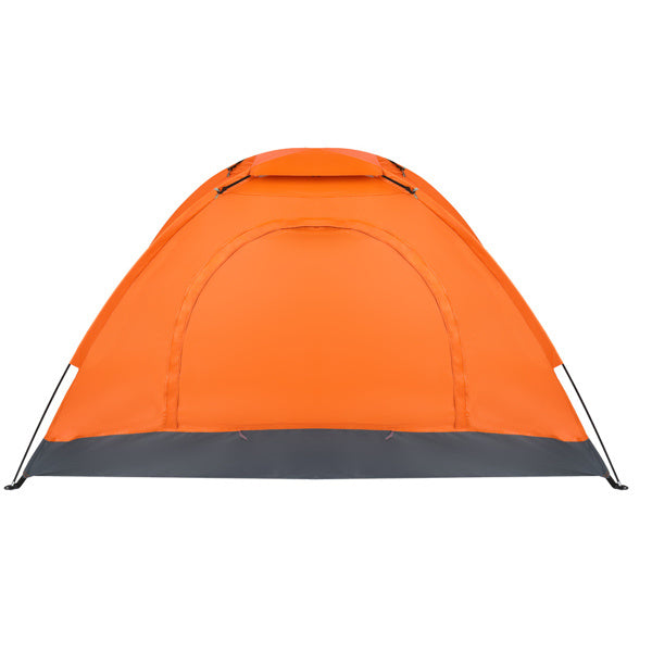 1-Person Waterproof Camping Dome Tent Automatic Pop Up Quick Shelter Outdoor Hiking Orange - Mountain Lakes Mall