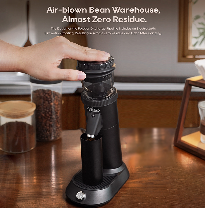 Portable coffee grinder 165W Electric coffee bean grinder 50g compact grinder dump 36 gear adjustable powder injector and antistatic coating - Mountain Lakes Mall